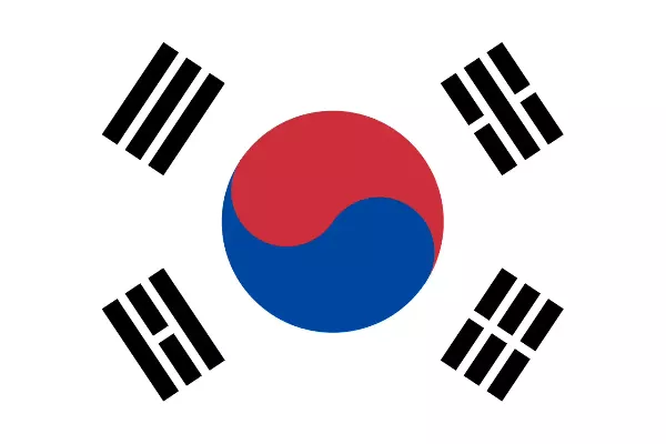 bandera de Corea del Sur
