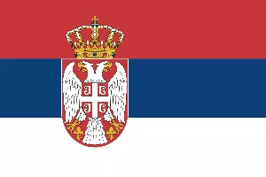 bandera de Serbia